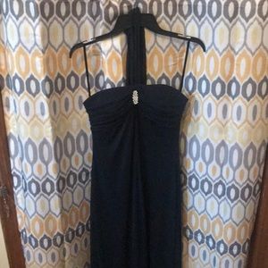 Navy blue maxi dress